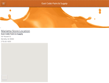 Tablet Screenshot of eastcobbpaint.com